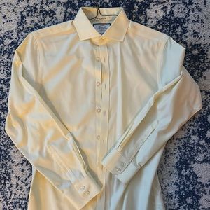 Mens 15/33 Charles Tyrwhitt Slim Fit Twill Dress Shirt - Spread Collar